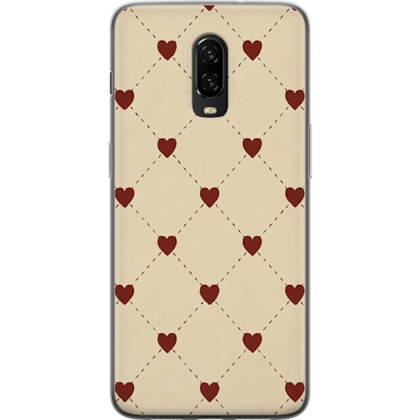 OnePlus 6T Gennemsigtig cover Hjertegitter