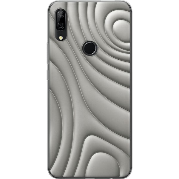 Huawei P Smart Z Läpinäkyvä kuori Hopea-aallot