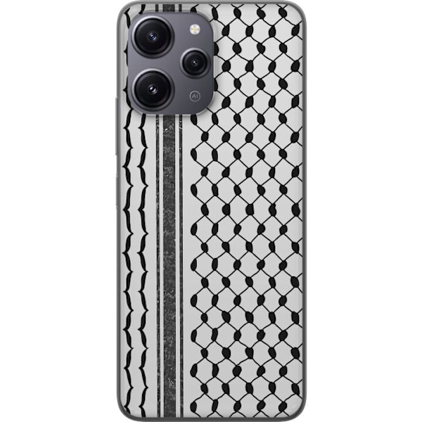Xiaomi Redmi 12 Läpinäkyvä kuori Palestiinalainen kuvio - p