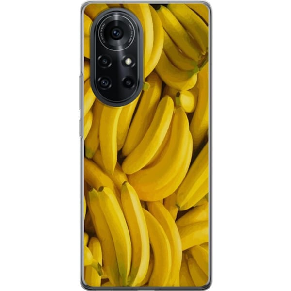 Huawei nova 8 Pro Genomskinligt Skal Banana Pattern – lekfullt mönster med gula bananer