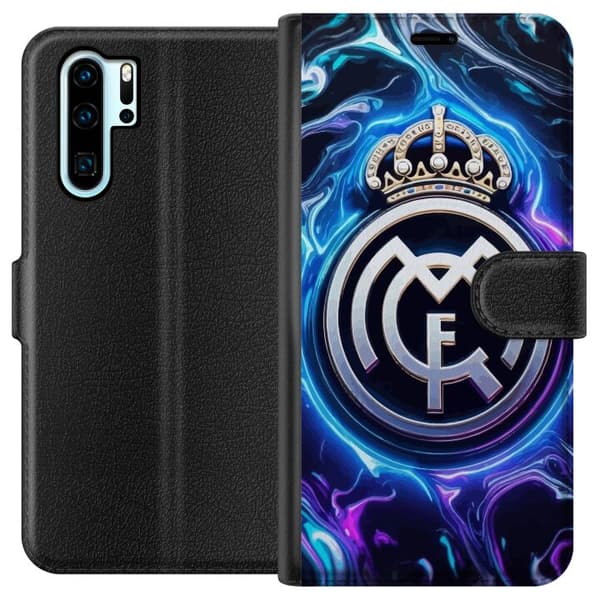 Kompatibel Tegnebogsetui til Huawei P30 Pro Real Madrid