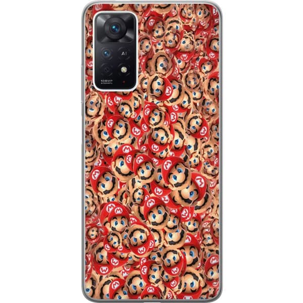 Kompatibelt Mobilskal till Xiaomi Redmi Note 11 Pro Super Mario mönster röd