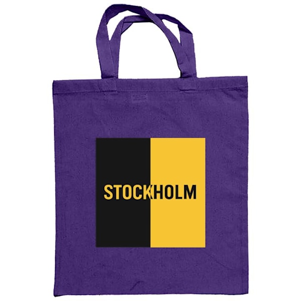 Tøyveske | Holdbar Handleveske i Tøy Stockholm - fotball Lilla one size
