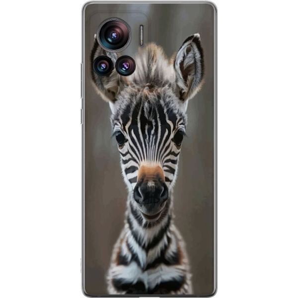 Motorola Edge 30 Ultra Gennemsigtig cover Giraf Dyretema Afrika Natur Grafisk Motiv Savanne Vilde Dyr Populær Vægkunst Eksotisk Tema