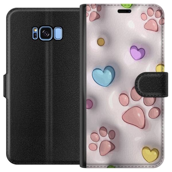 Kompatibelt Lommeboketui til Samsung Galaxy S8 Fluffy Pfoten