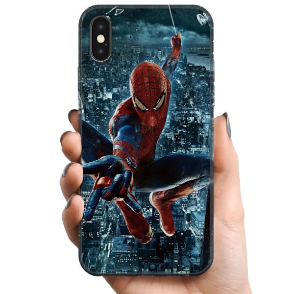 Kompatibelt Mobildeksel til Apple iPhone X Spiderman