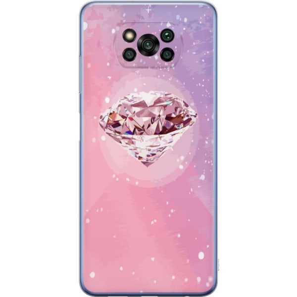 Xiaomi Poco X3 Pro Gennemsigtig cover Glitter Diamant