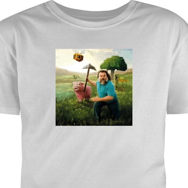 T-skjorte for Voksen | Klassisk Voksen-T-skjorte A Minecraft M grå XXL