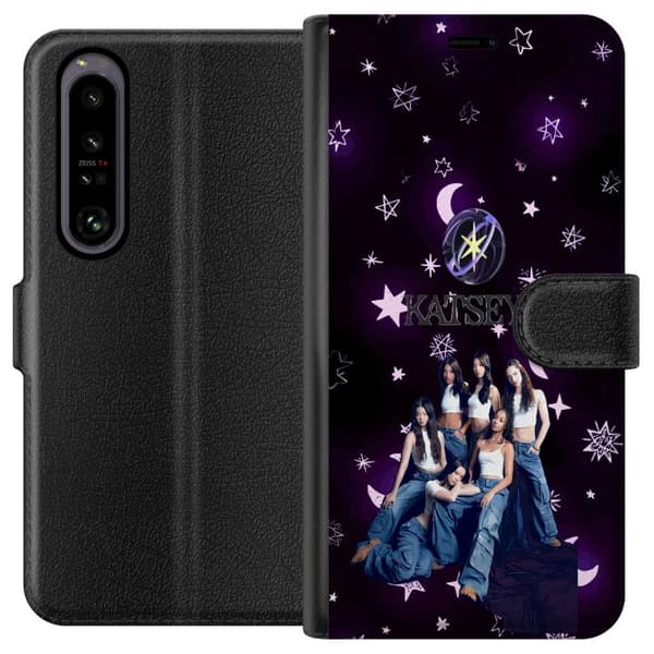 Kompatibel Tegnebogsetui til Sony Xperia 1 IV KATSEYE lilla