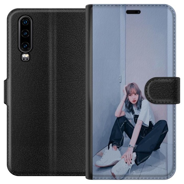 Huawei P30 Tegnebogsetui Lisa from Blackpink – K-pop Style I