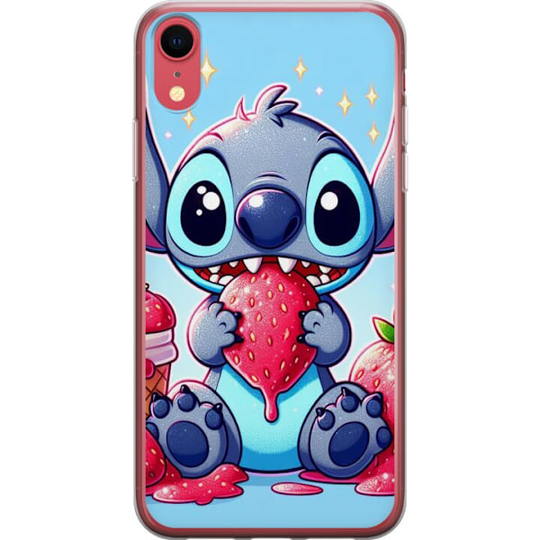 Apple iPhone XR Läpinäkyvä kuori Strawberry Stitch