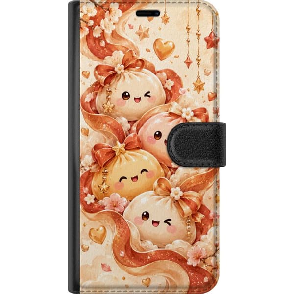 Kompatibelt Lommeboketui til Apple iPhone 13 mini Höstvänner oransje