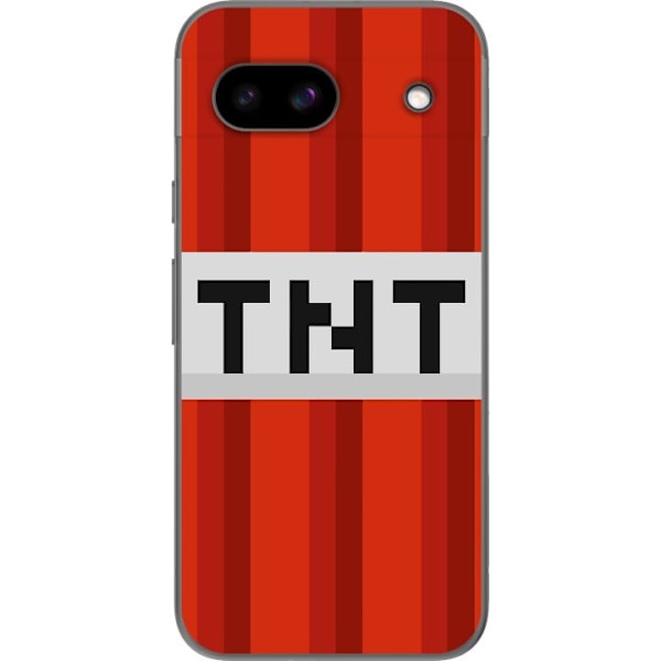 Google Pixel 8a Läpinäkyvä kuori Minecraft TNT