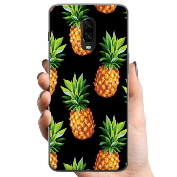 OnePlus 6T TPU Mobildeksel Ananas