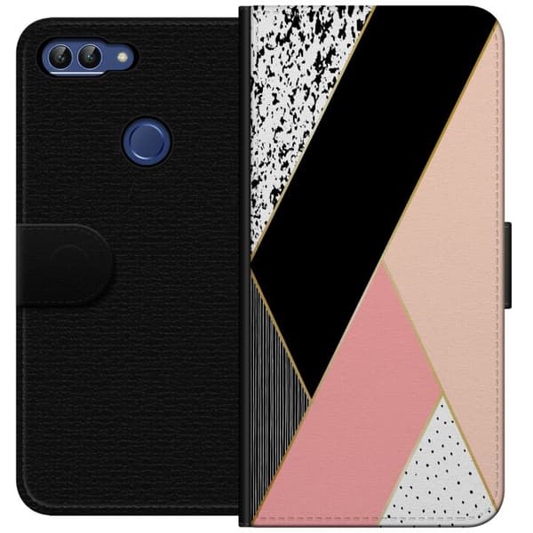 Kompatibel Tegnebogsetui til Huawei P smart Mønster