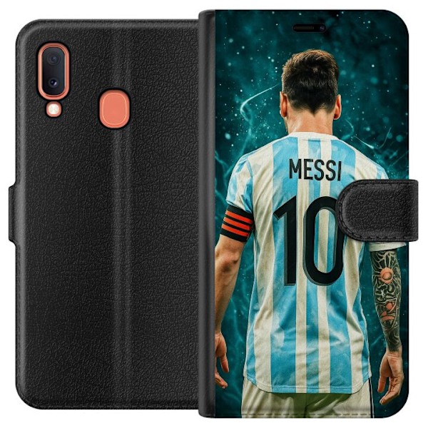 Samsung Galaxy A20e Tegnebogsetui Messi