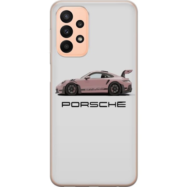 Samsung Galaxy A23 5G Genomskinligt Skal Porsche 911 Pink