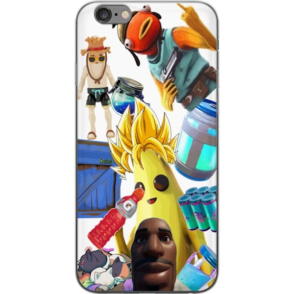 Apple iPhone 6s Plus Gennemsigtig cover Fortnite