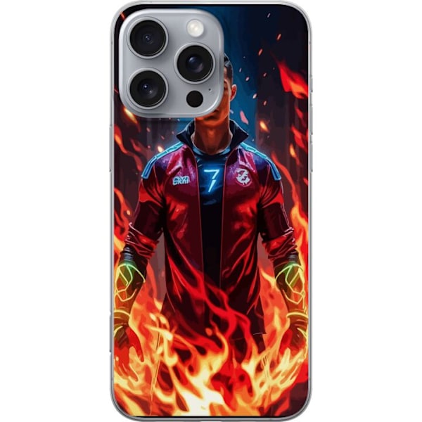 Apple iPhone 16 Pro Max Gjennomsiktig deksel Ronaldo Inferno -
