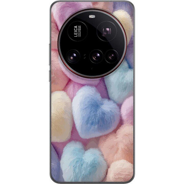 Xiaomi 15 Ultra Genomskinligt Skal Hjärtan Kärlek Grafisk Design Romantiskt Motiv Populärt Symbol Grafiskt Mönster Dekoration