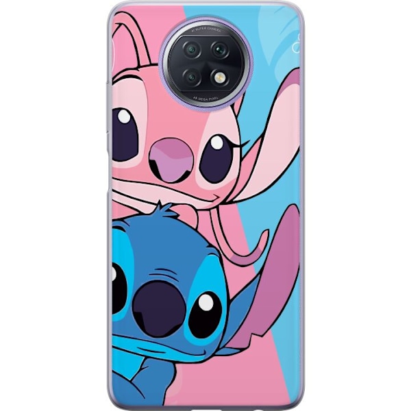 Xiaomi Redmi Note 9T Genomskinligt Skal Stitch & Angel
