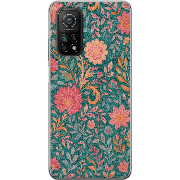 Xiaomi Mi 10T 5G Gennemsigtig cover Floral Dream