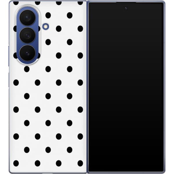 Kompatibel Mobilcover til Samsung Galaxy Z Fold7 Sort-hvide prikker hvid