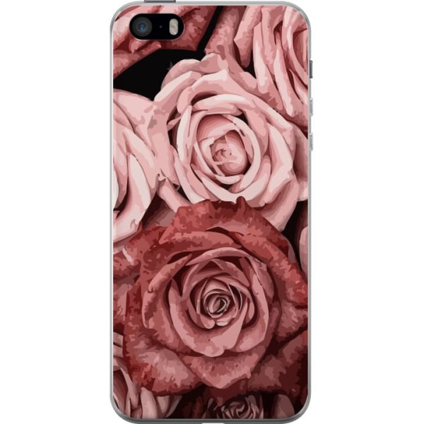 Apple iPhone 5s Läpinäkyvä kuori Ruusut