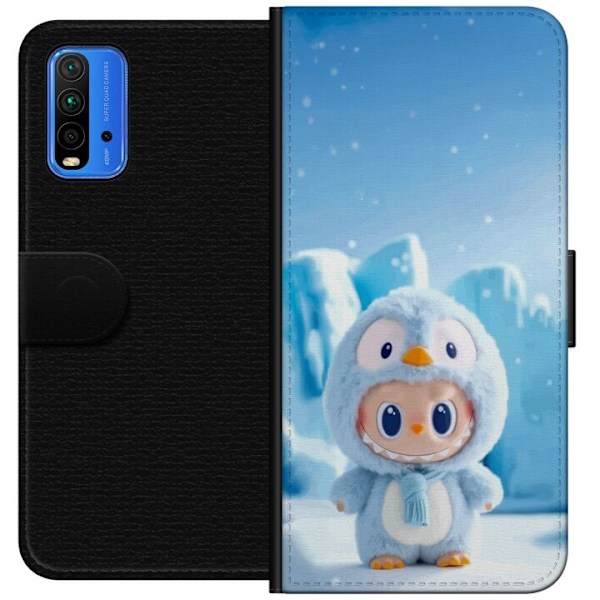 Xiaomi Redmi Note 9 4G Tegnebogsetui sort ridder fortnite