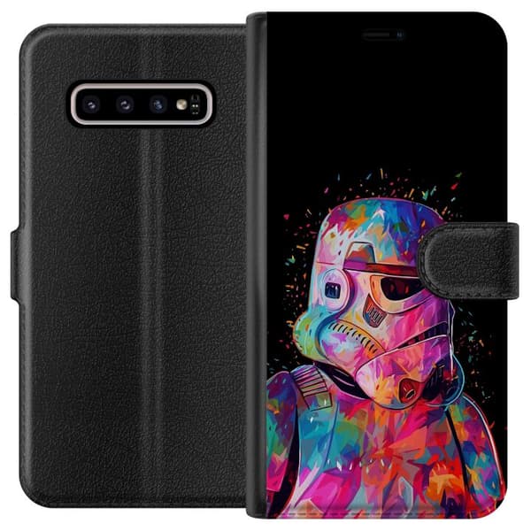 Kompatibelt Lommeboketui til Samsung Galaxy S10+ Star Wars Stormtrooper
