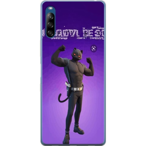 Sony Xperia L4 Läpinäkyvä kuori Fortnite - Meowscles