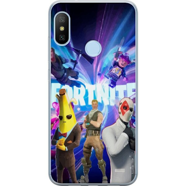 Xiaomi Mi A2 Lite Läpinäkyvä kuori Fortnite