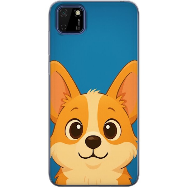 Huawei Y5p Läpinäkyvä kuori Hello Corgi
