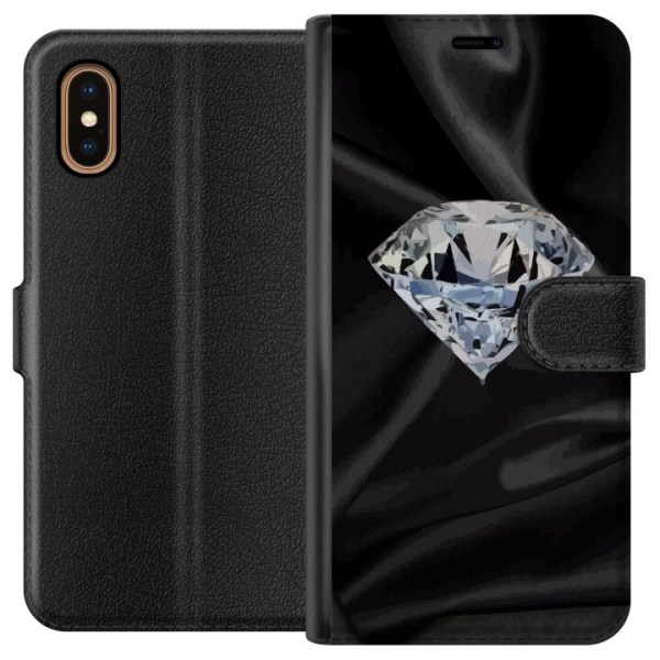 Apple iPhone XS Max Plånboksfodral Silke Diamant