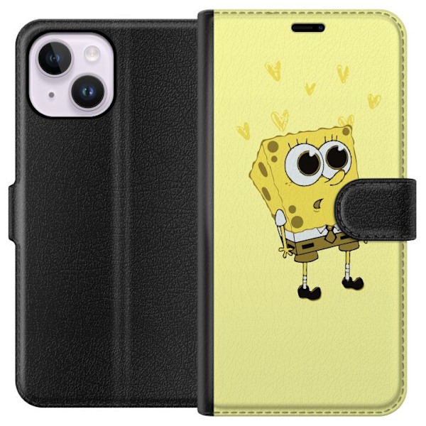 Apple iPhone 15 Plus Plånboksfodral SpongeBob SquarePants