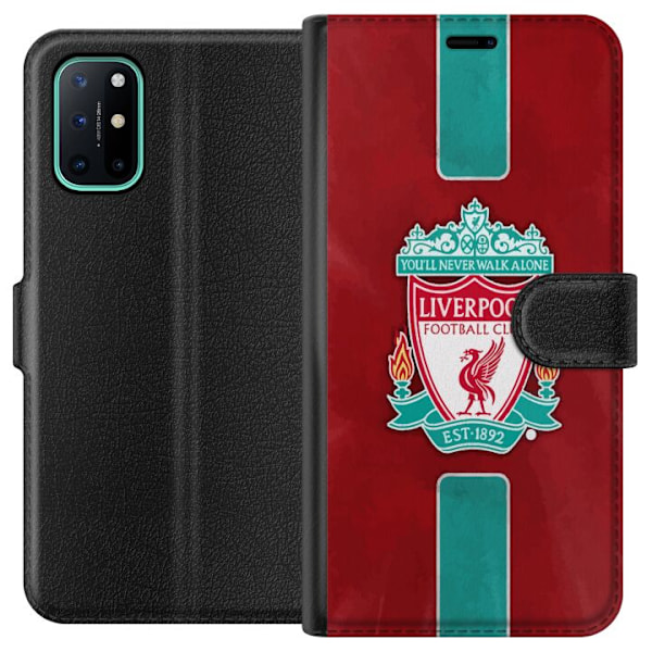 OnePlus 8T Tegnebogsetui Liverpool FC - Klassisk Fodboldstolth