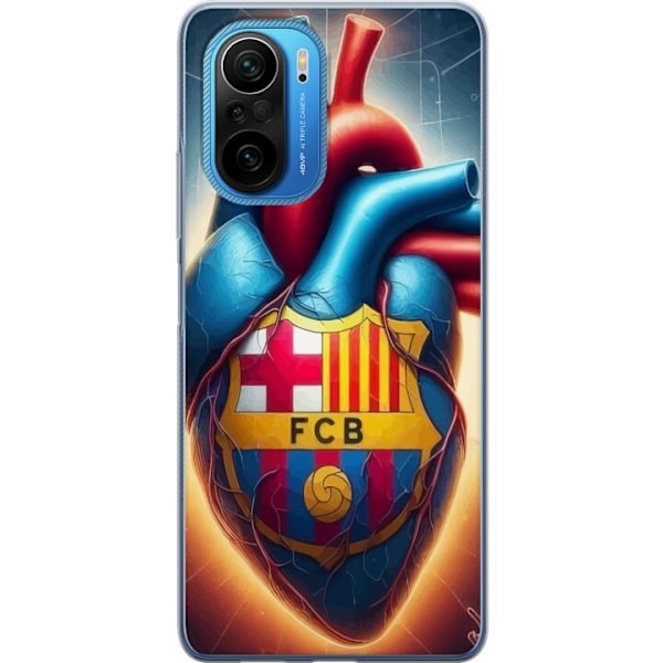 Xiaomi Poco F3 Gjennomsiktig deksel FCB Hjerte