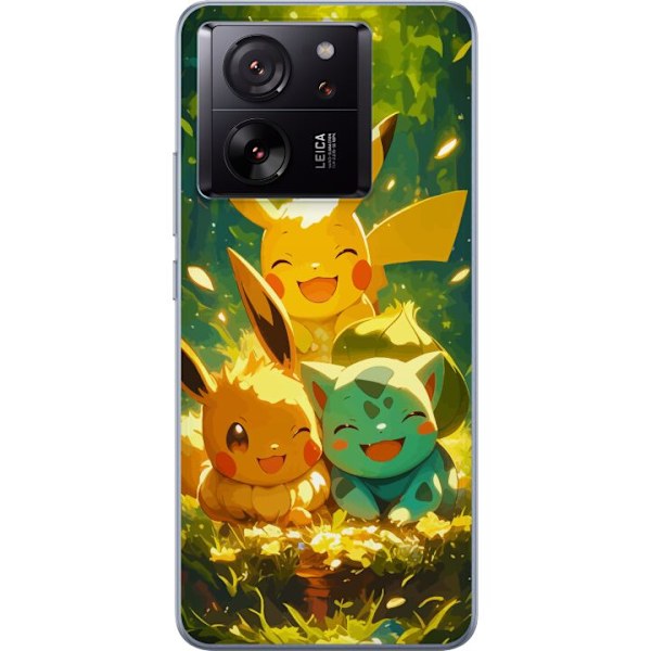 Xiaomi 13T Pro Gjennomsiktig deksel Pixelmonster spillstil - f
