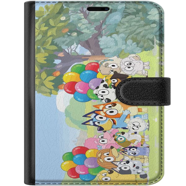 Kompatibel Tegnebogsetui til Apple iPhone Duo Tegnede hunde med balloner