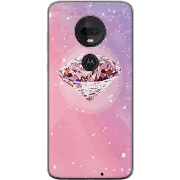 Motorola Moto G7 Gennemsigtig cover Glitter Diamant