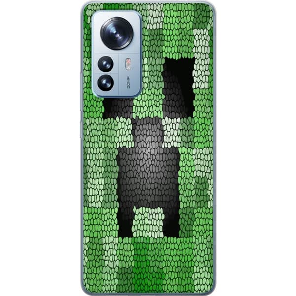 Kompatibelt Mobilskal till Xiaomi 12 Pro Creeper / Minecraft