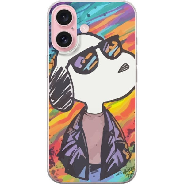 Apple iPhone 16 Gennemsigtig cover Snobben Snoopy