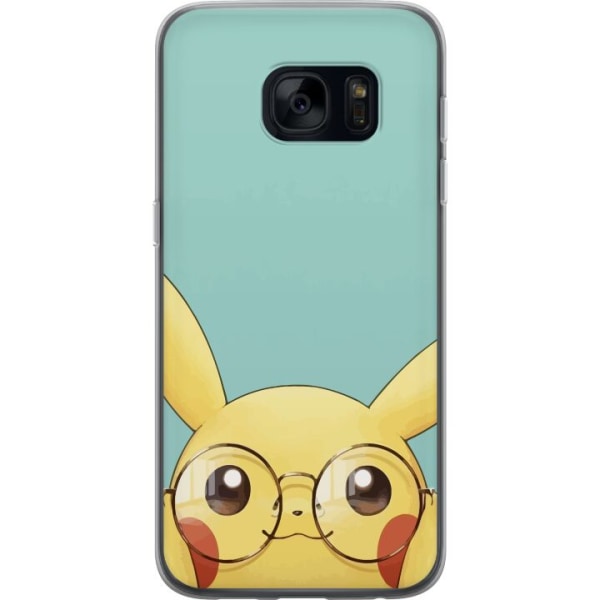 Samsung Galaxy S7 Läpinäkyvä kuori Pikachu lasit