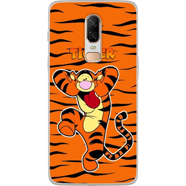 OnePlus 6 Gjennomsiktig deksel Tiger