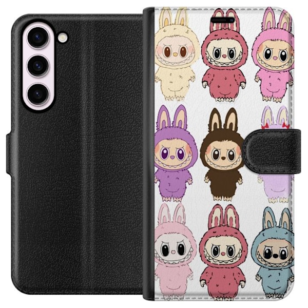 Samsung Galaxy S23+ Tegnebogsetui Labubu Pink Monster - Popkun