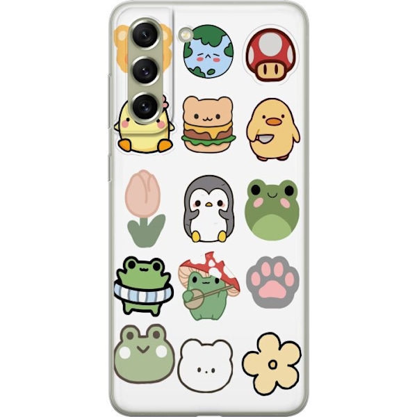 Samsung Galaxy S21 FE 5G Genomskinligt Skal Kawaii Friends – söta figurer i japansk stil