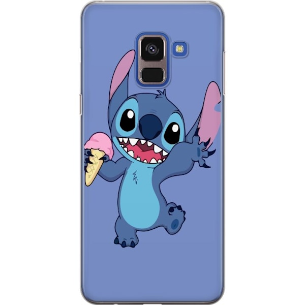 Samsung Galaxy A8 (2018) Genomskinligt Skal Happy Stitch