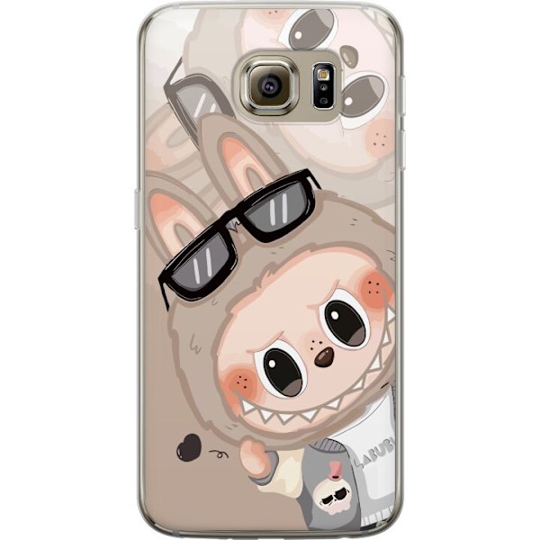 Samsung Galaxy S6 Läpinäkyvä kuori Labubu Rainbow Chaos