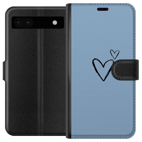 Google Pixel 6a Tegnebogsetui Hjerte