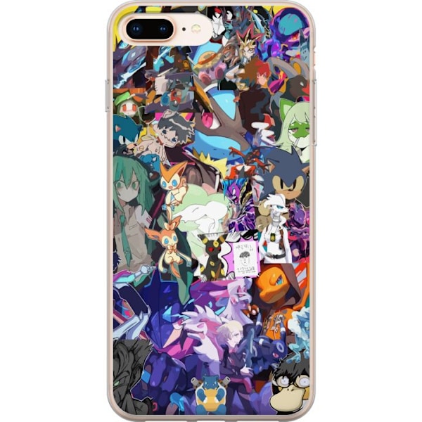 Apple iPhone 8 Plus Gennemsigtig cover Pokémon Blaze